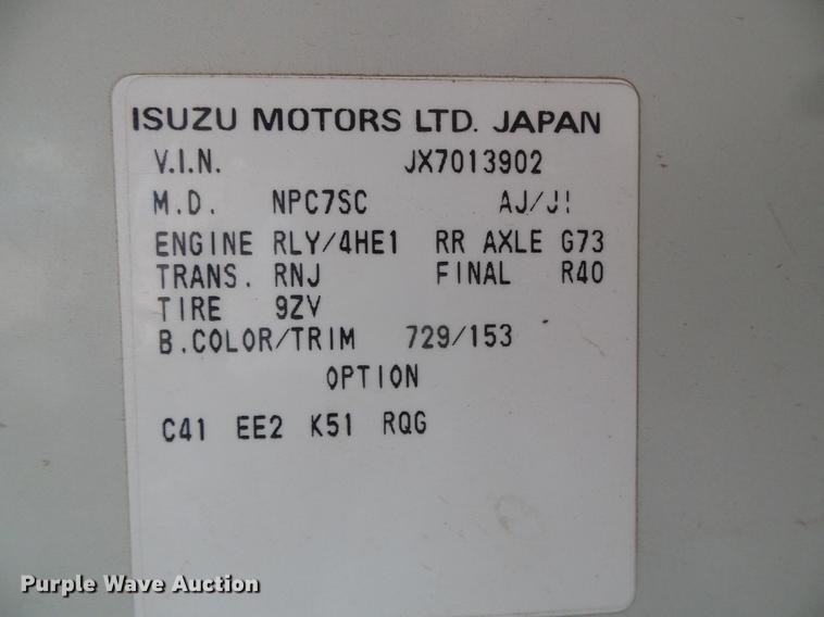 image for item DC5233 1999 Chevrolet W4500 street sweeper truck