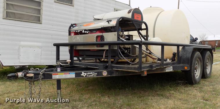 image for item DD3692 2013 Lonestar utility trailer with pressure washer