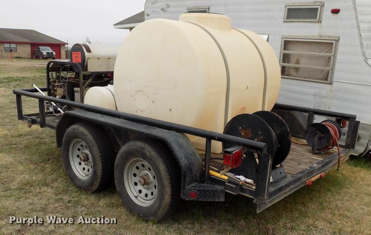 image for item DD3692 2013 Lonestar utility trailer with pressure washer