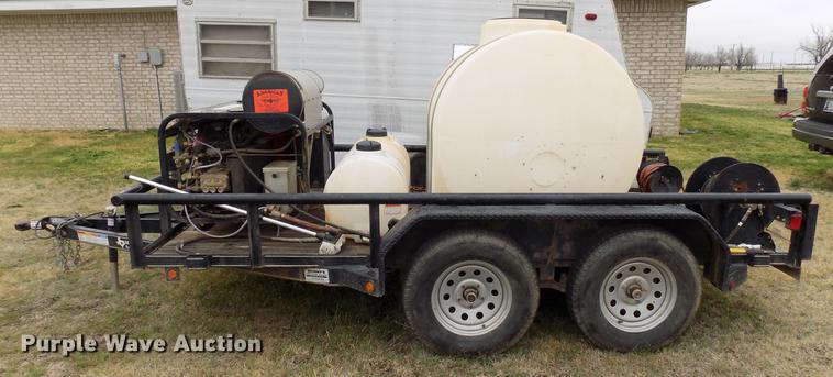 image for item DD3692 2013 Lonestar utility trailer with pressure washer