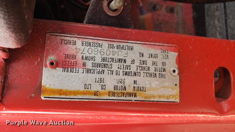 image for item DF3414 1971 Toyota Land Cruiser SUV