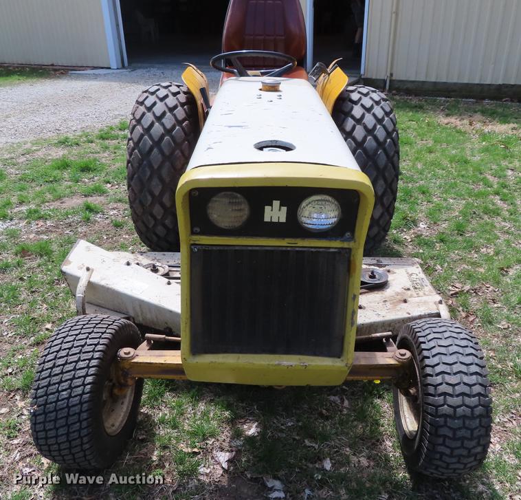 image for item DF7792 1972 International 154 Cub Lo-Boy tractor with mower