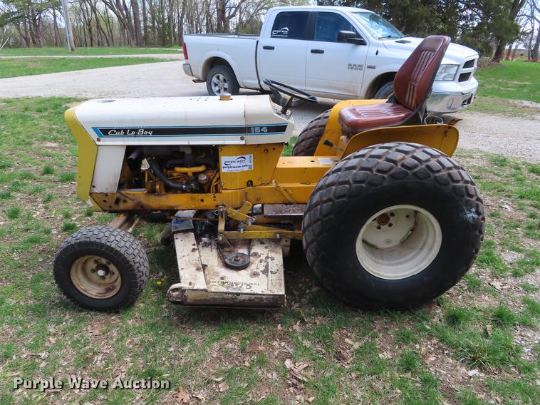 image for item DF7792 1972 International 154 Cub Lo-Boy tractor with mower