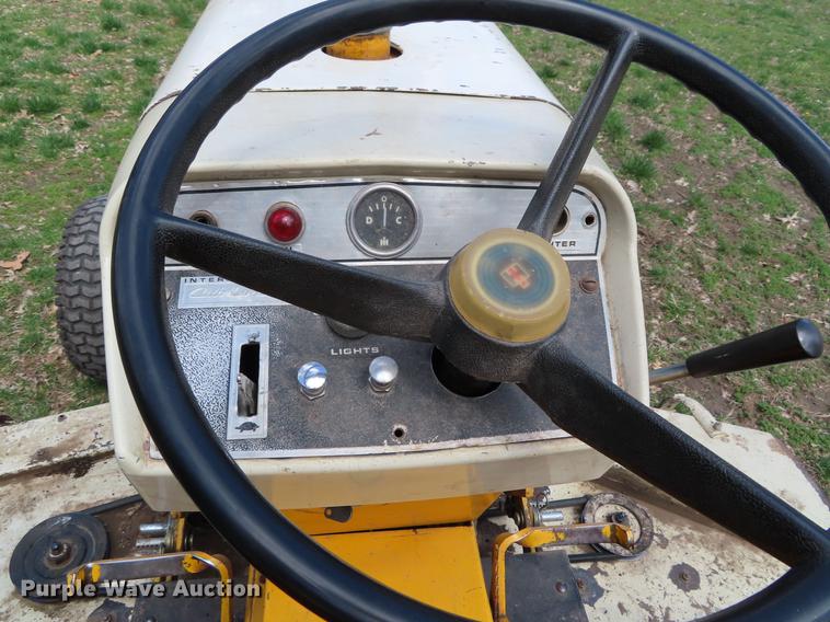 image for item DF7792 1972 International 154 Cub Lo-Boy tractor with mower