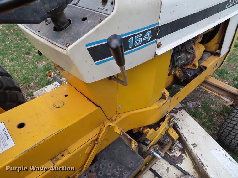 image for item DF7792 1972 International 154 Cub Lo-Boy tractor with mower