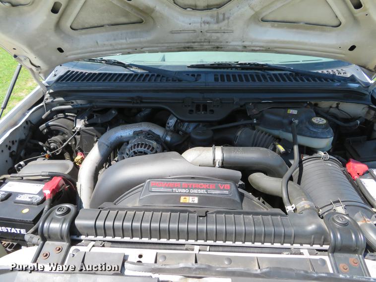 image for item DG3955 2004 Ford F450 Super Duty Crew Cab utility bed truck