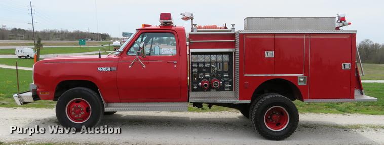 image for item DG3964 1979 Dodge Ram Power Wagon 400 Mini Attack pumper fire truck