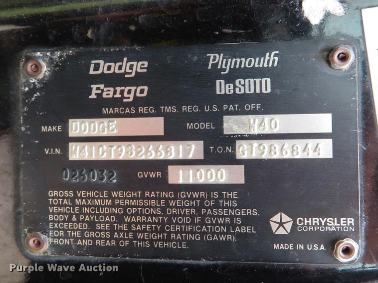 image for item DG3964 1979 Dodge Ram Power Wagon 400 Mini Attack pumper fire truck