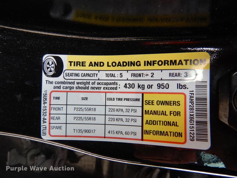 image for item DK9808 2006 Ford Five Hundred Limited