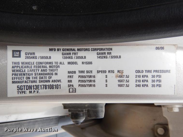 image for item DK9810 2007 Hummer H3 SUV