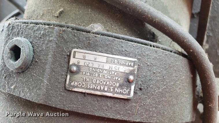 image for item EN9872 John S Barnes Corp hydraulic hose press