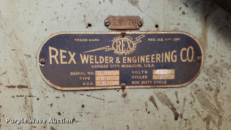 image for item EN9873 Rex Welder & Engineering Co spot welder