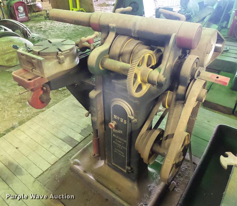 image for item EQ9069 Turner Machinery Co. Becker No. 25 milling machine