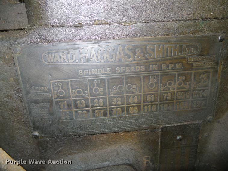 image for item EQ9070 Ward, Haggas, & Smith metal lathe