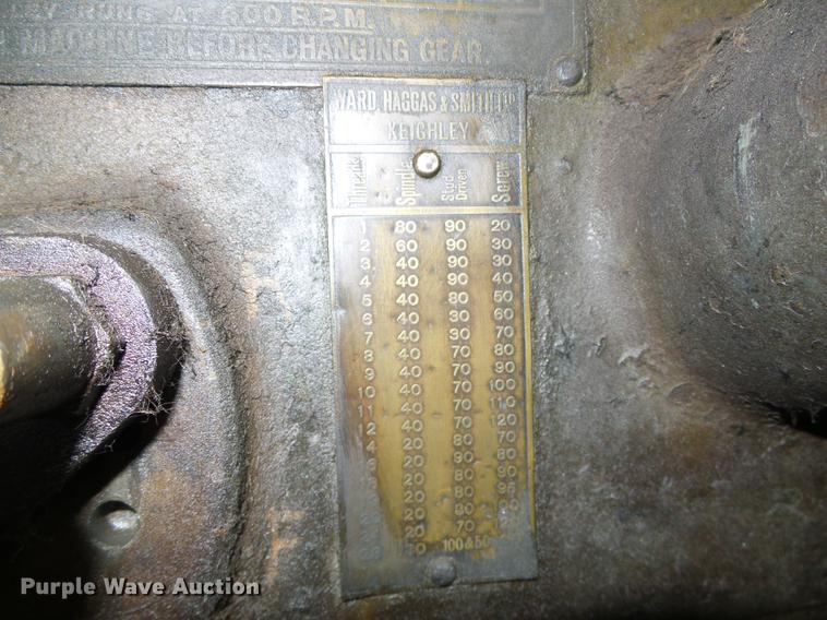 image for item EQ9070 Ward, Haggas, & Smith metal lathe