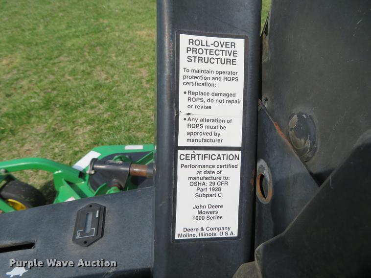 image for item EV9601 John Deere 1600 Turbo lawn mower