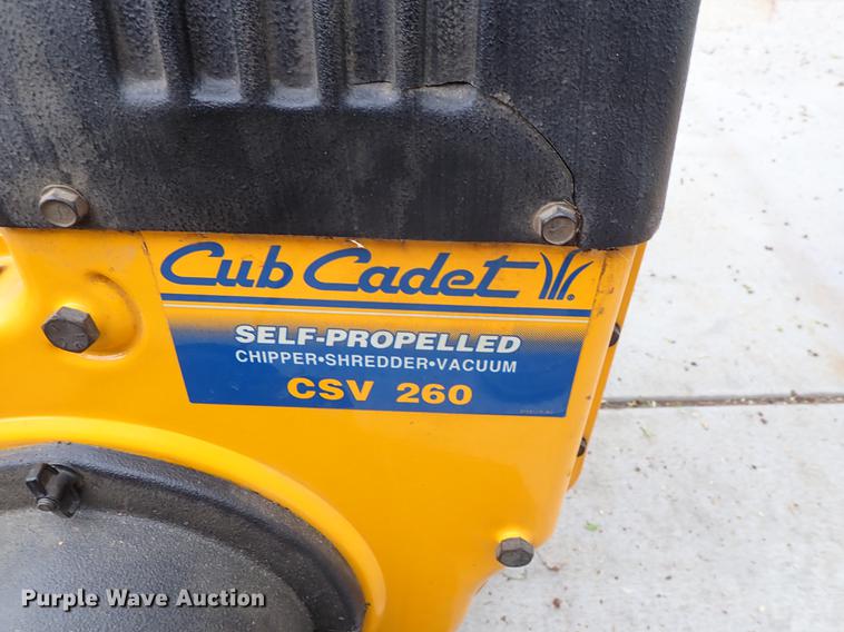 image for item FL9715 Cub Cadet CSV260 chipper/shredder/vacuum