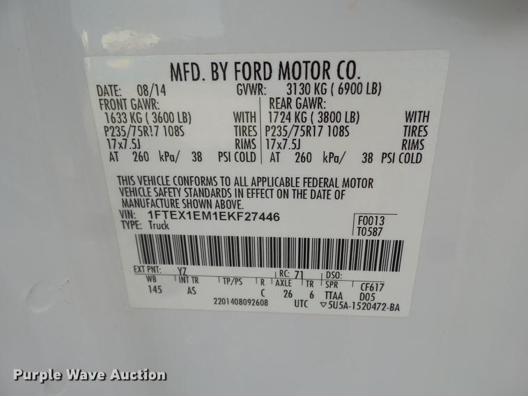 image for item FS9513 2014 Ford F150 SuperCab pickup truck