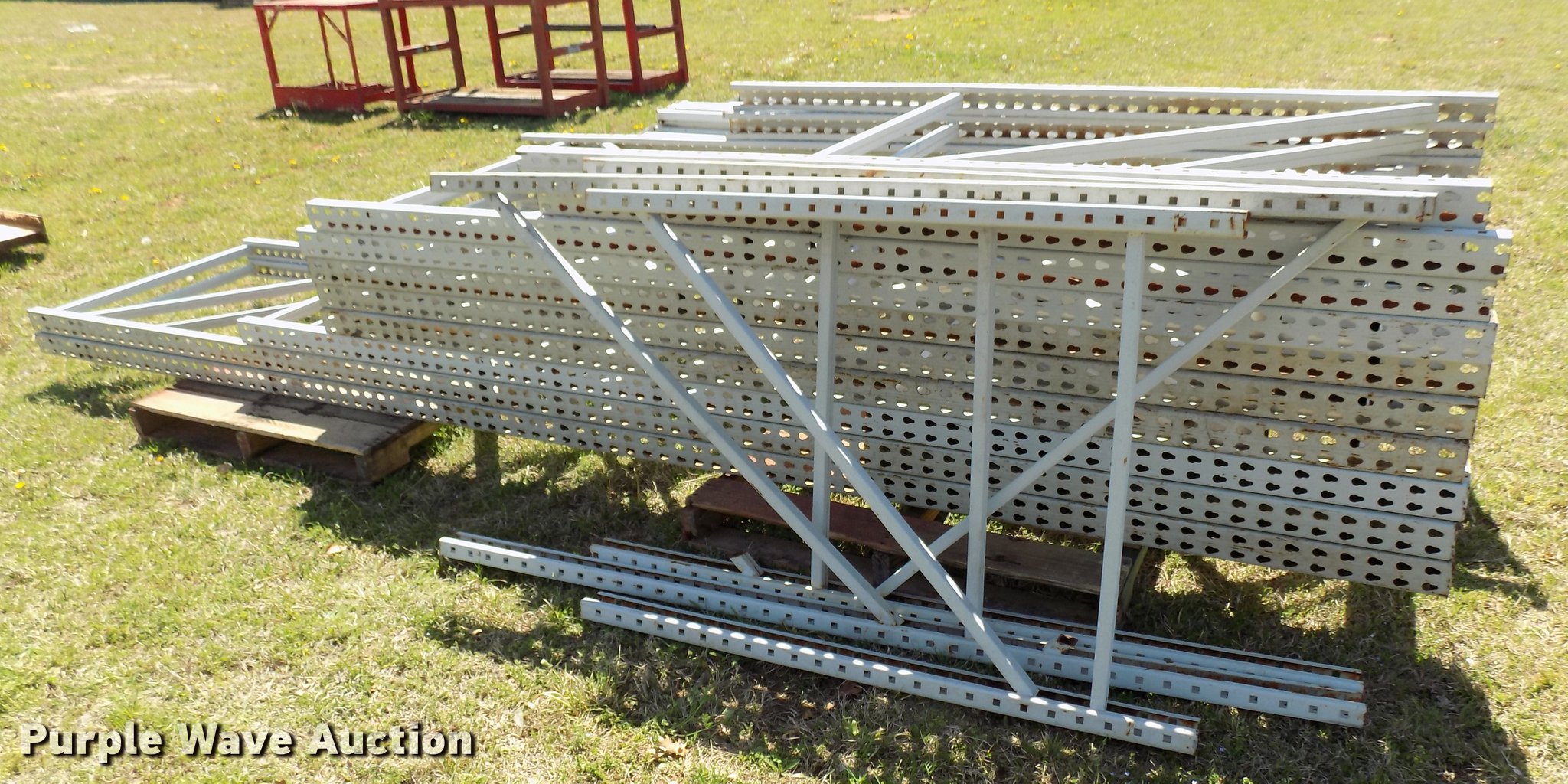 Pallet racking in Oklahoma City, OK Item FO9770 sold Purple Wave