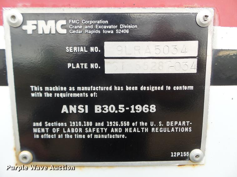 image for item DC4670 1976 Link Belt LS-98A crane