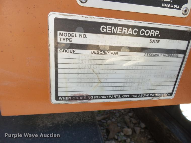 image for item DD2286 1996 Generac generator