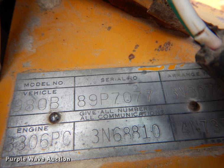 image for item DE8304 1978 Caterpillar 980B wheel loader