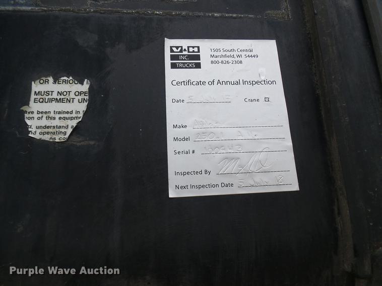 image for item DF7176 2004 Atlas/terex 250.IV truck crane bed