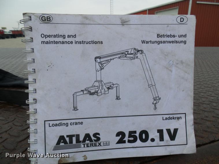 image for item DF7176 2004 Atlas/terex 250.IV truck crane bed