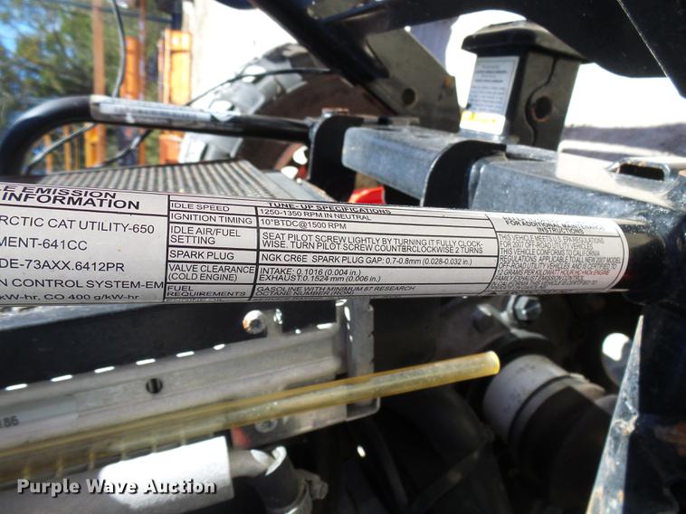 image for item DF7195 2007 Artic Cat 650 utility vehicle