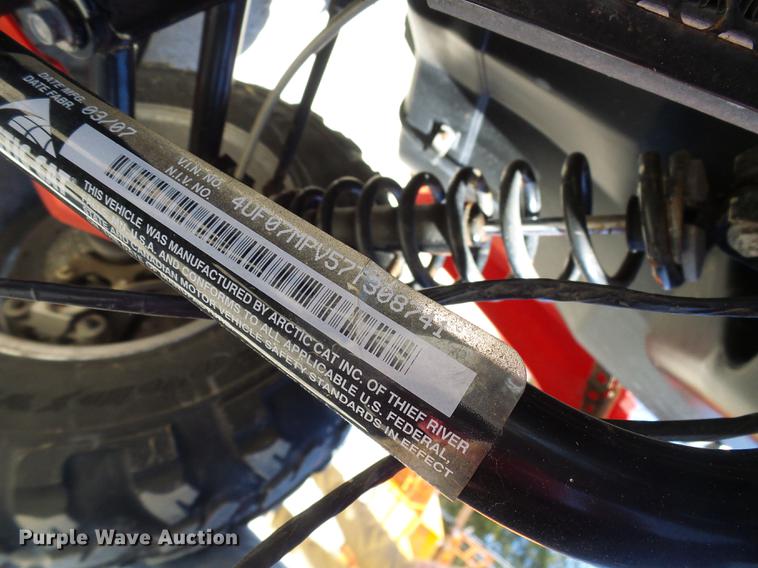 image for item DF7195 2007 Artic Cat 650 utility vehicle