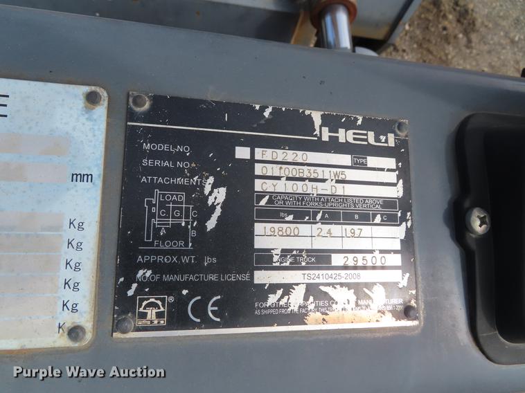 image for item DF7759 Heli FD220 forklift