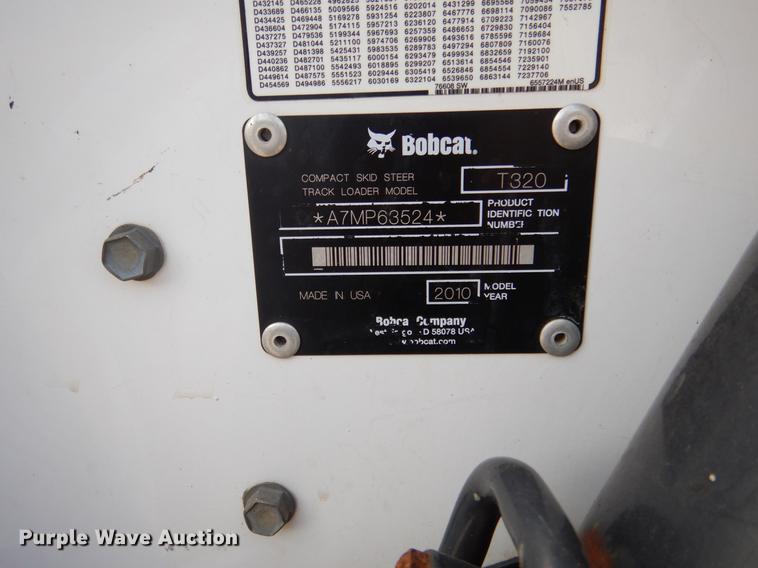 image for item DY9804 2010 Bobcat T320 skid steer