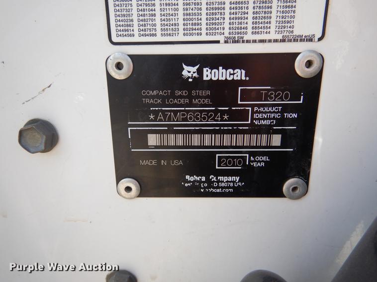 image for item DY9804 2010 Bobcat T320 skid steer
