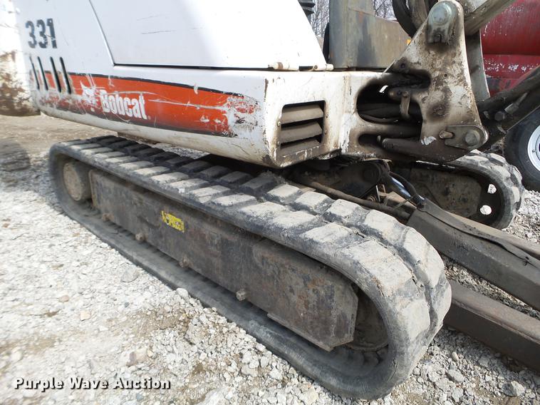 image for item EJ9066 2008 Bobcat 331 mini excavator