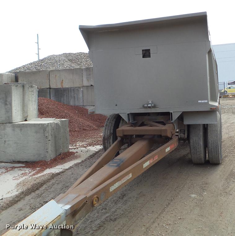 image for item EJ9068 1988 Brady Truck Equipment end dump pup trailer