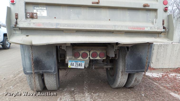 image for item EJ9068 1988 Brady Truck Equipment end dump pup trailer