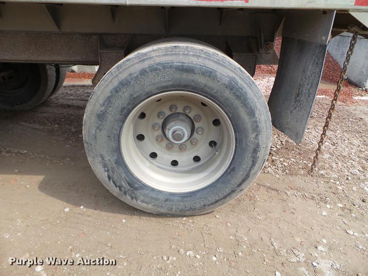 image for item EJ9068 1988 Brady Truck Equipment end dump pup trailer