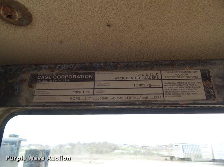 image for item EM9144 2002 Case 521D wheel loader