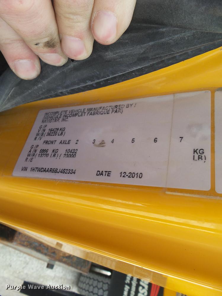 image for item EM9145 2011 International WorkStar 7400 dump truck