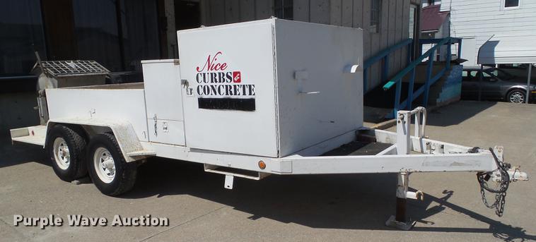 image for item EM9149 2010 Tygar utility trailer with mortar mixer