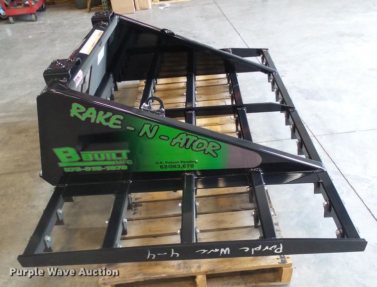 image for item EP9843 2018 B-Built Manufacturing Rake-N-Ator skid steer rake
