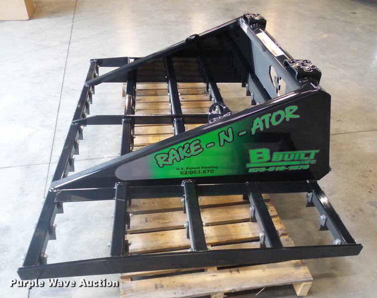 image for item EP9843 2018 B-Built Manufacturing Rake-N-Ator skid steer rake