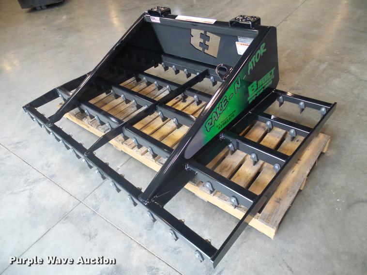 image for item EP9843 2018 B-Built Manufacturing Rake-N-Ator skid steer rake