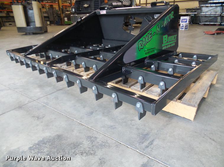 image for item EP9843 2018 B-Built Manufacturing Rake-N-Ator skid steer rake