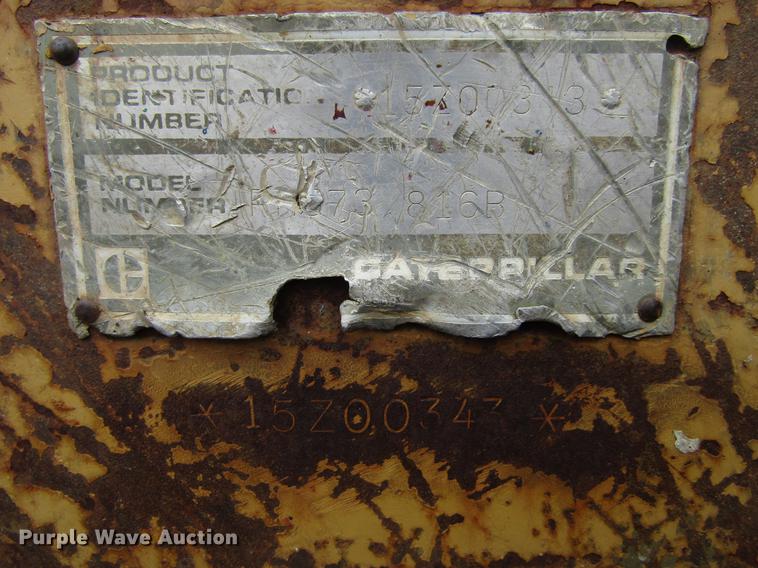 image for item EU9607 1983 Caterpillar 816B landfill compactor