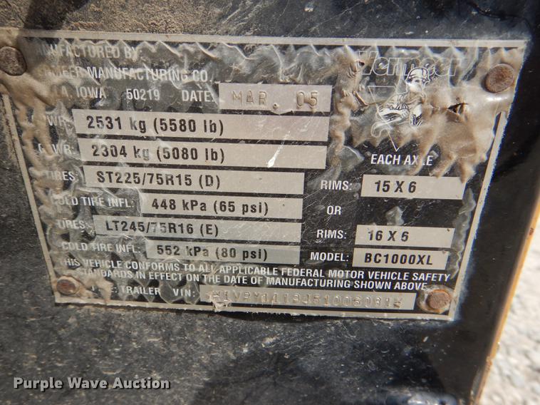 image for item FK9057 2005 Vermeer BC1000XL wood chipper