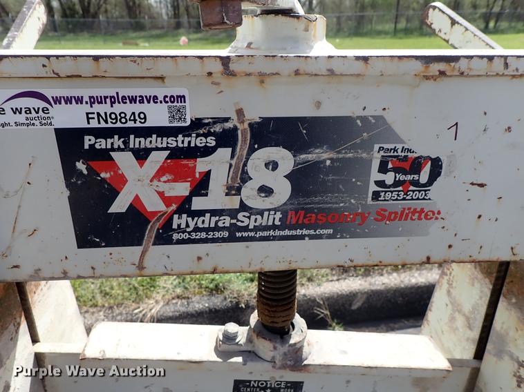 image for item FN9849 Park Industries X18 stone splitter