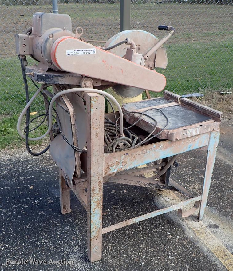 Target Guardmatic masonry saw in Wichita, KS Item FN9862 sold
