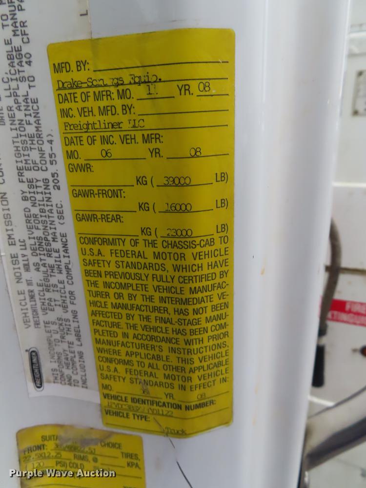 image for item L1478 2009 Freightliner Business Class M2 bucket truck