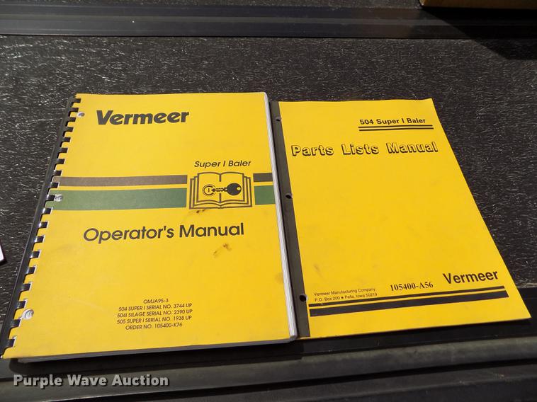 image for item DE1154 1999 Vermeer 504 Super I round baler